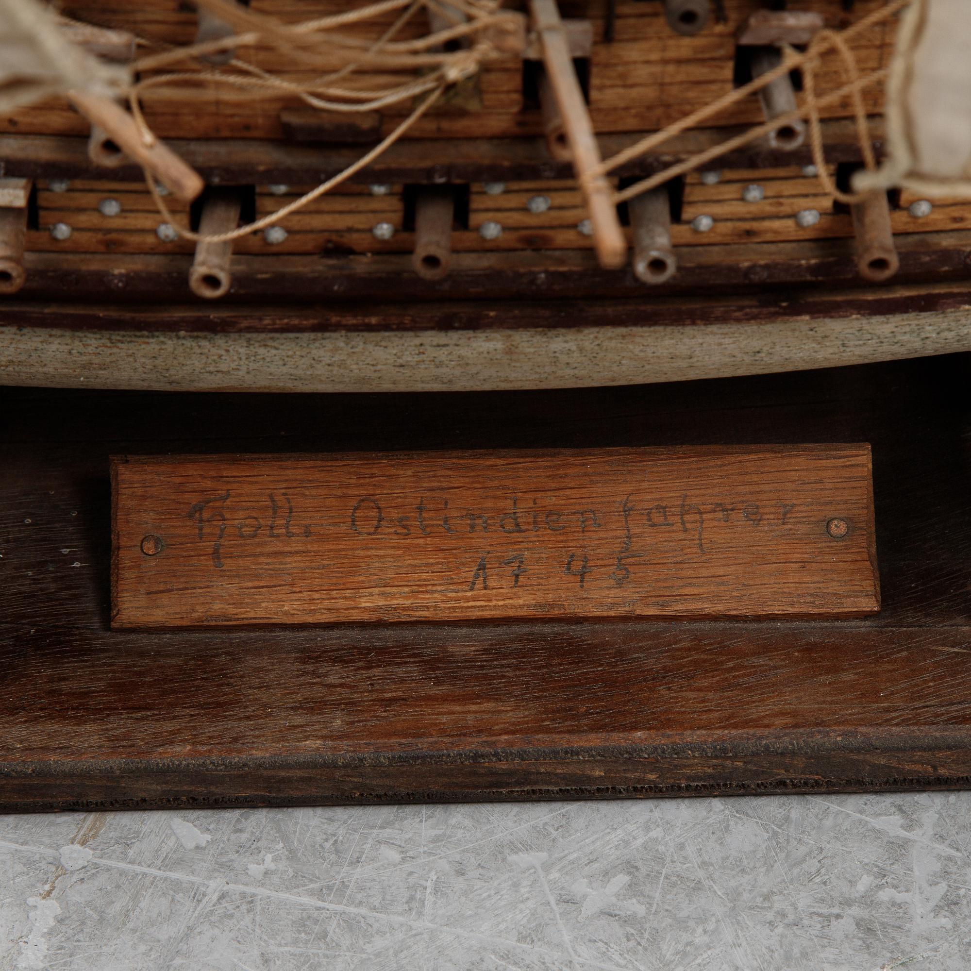 A model of a ship, mid 20th Century.