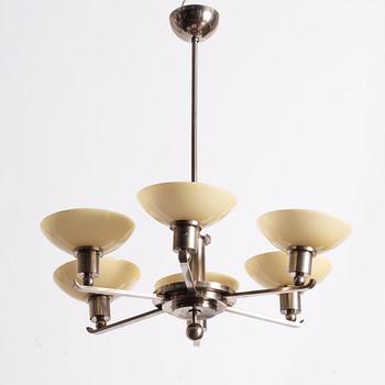 Ceiling lamp, functionalist, 1930s.