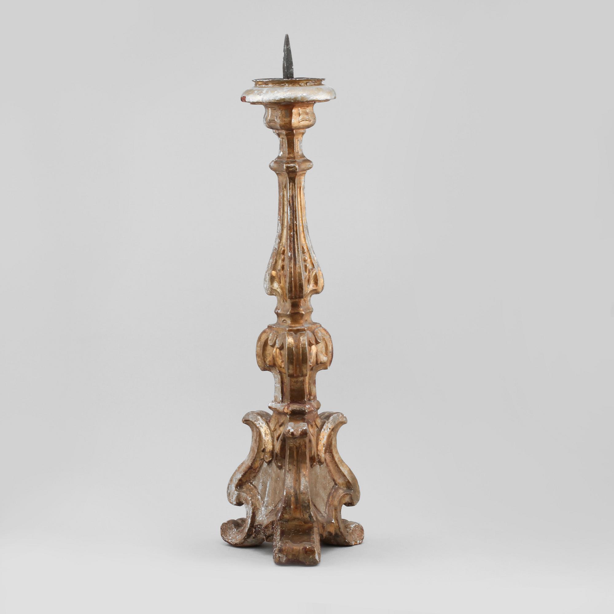 ALTARLJUSSTAKE, barockstil, 1800-tal.