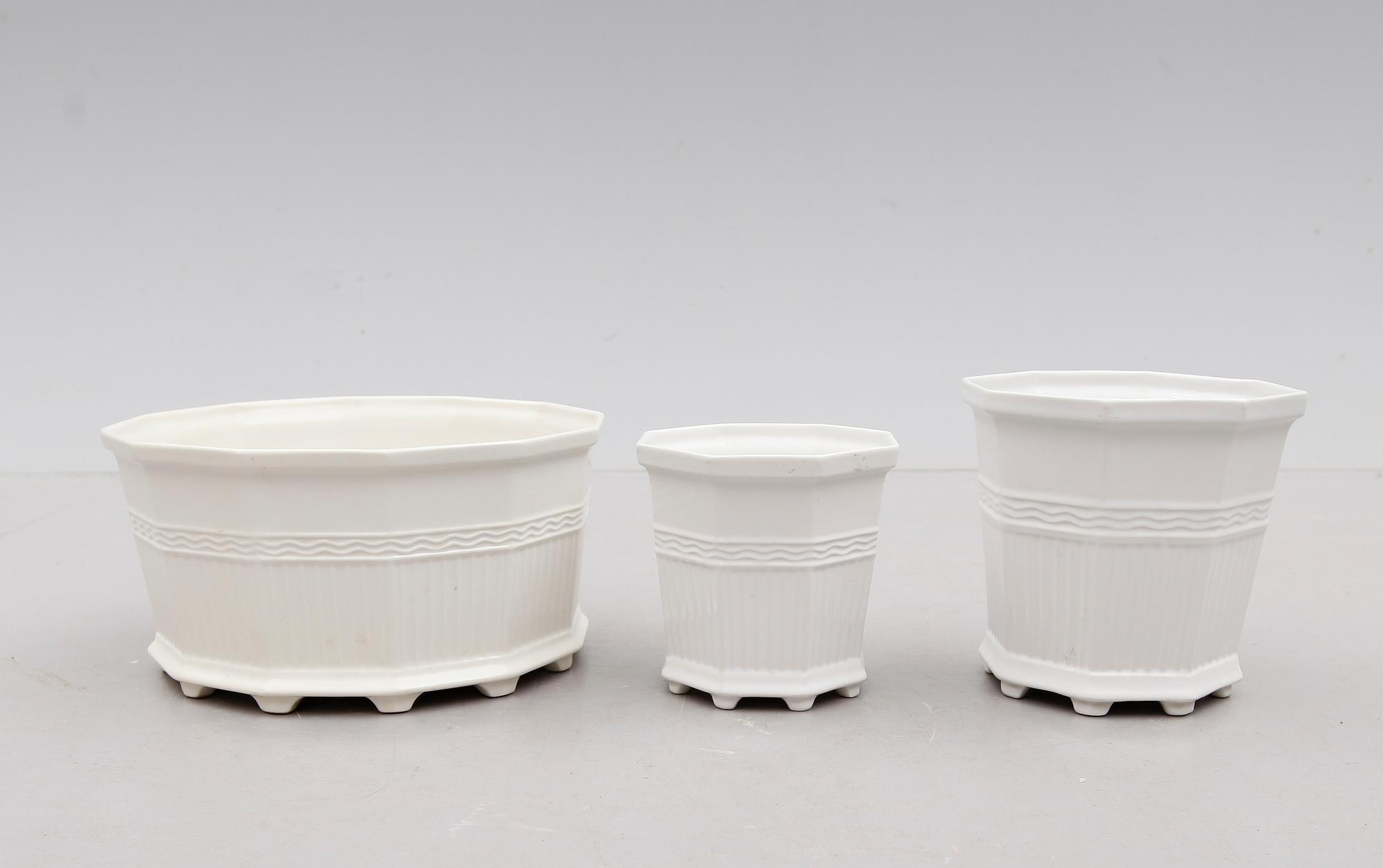 YTTERFODER, 3 st, porslin, Waldemarsudde, Gustavsberg.