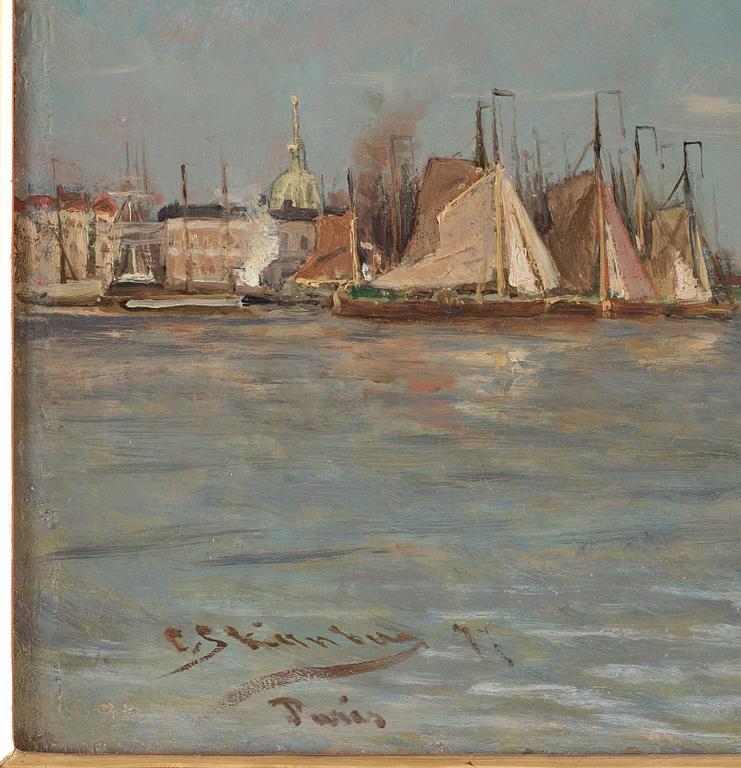 Carl Skånberg, "Fiskeskutor, Holland".