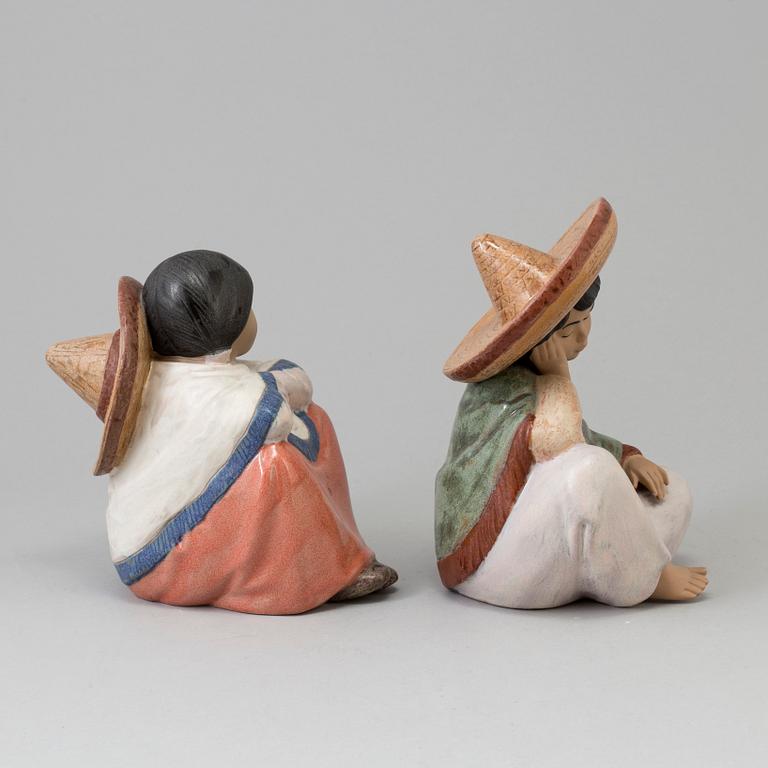 Two figurines by Nadal, Spain, from the latter half of the 20th century.