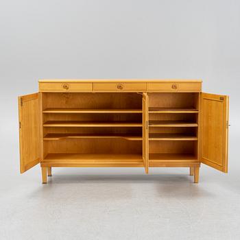 Carl Malmsten, a 'Herrgården' birch cupboard, Åfors Möbelfabrik.