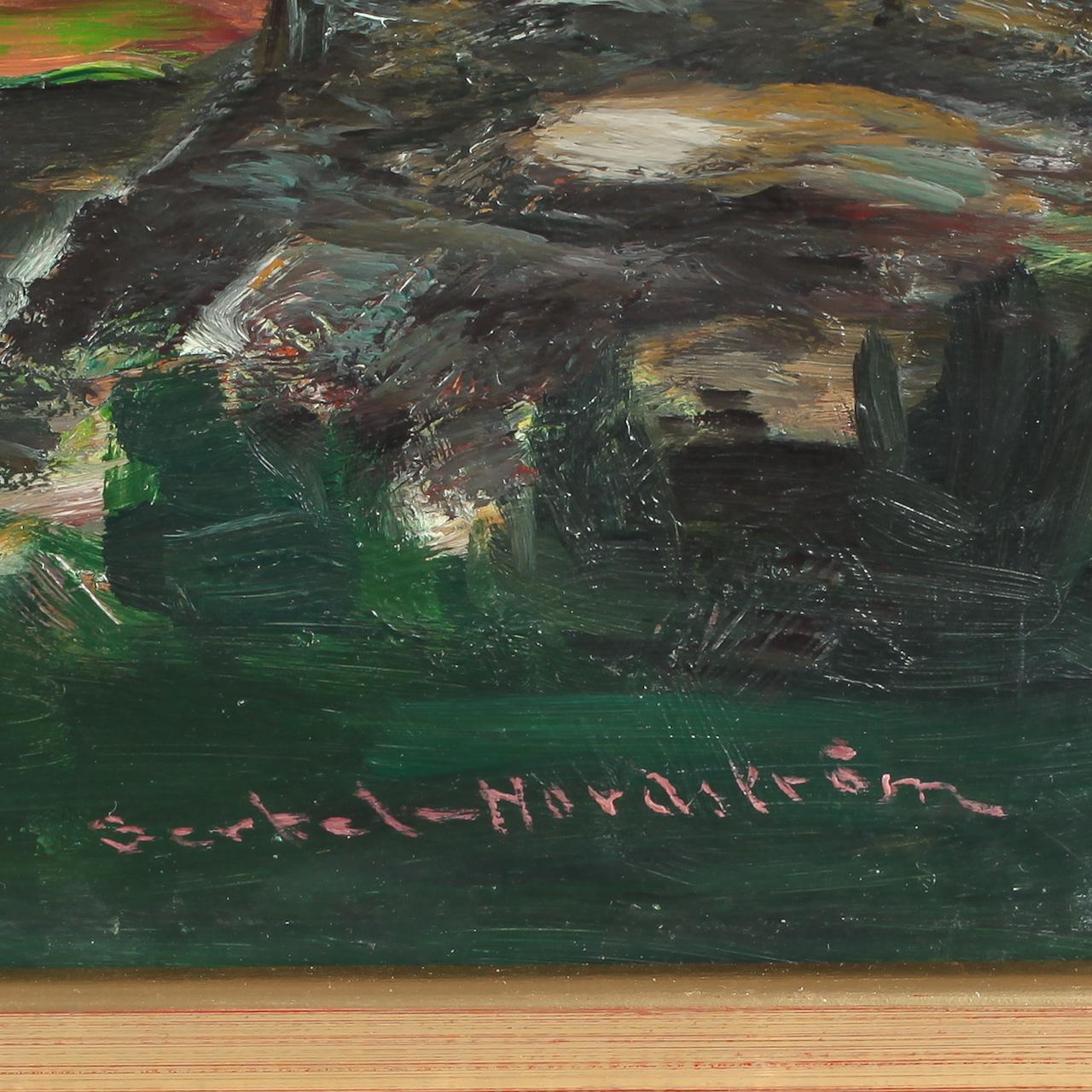 BERTEL NORDSTRÖM, olja på pannå, signerad.