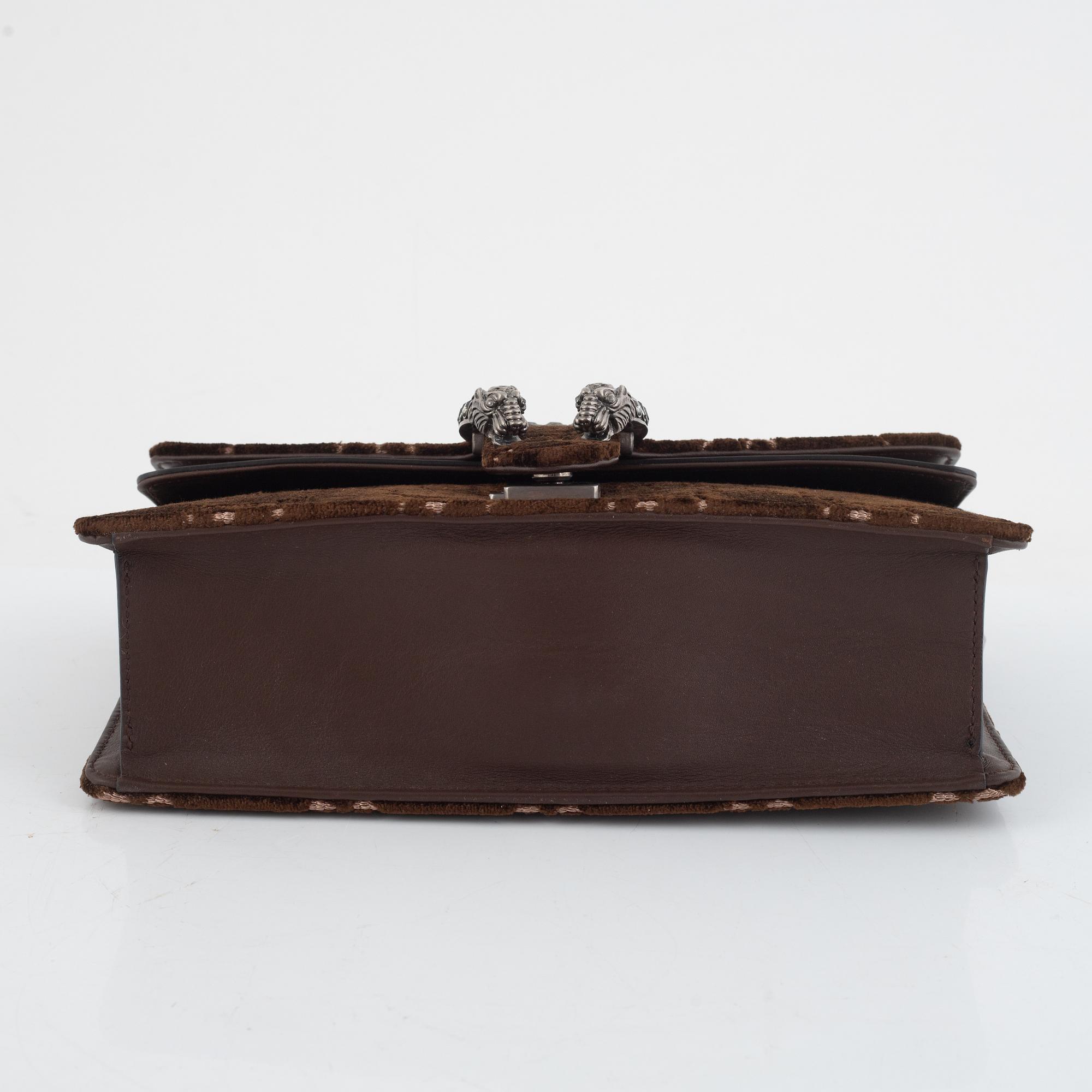 Gucci, väska, "GG Embossed Velvet Dionysus Small Shoulder Bag".
