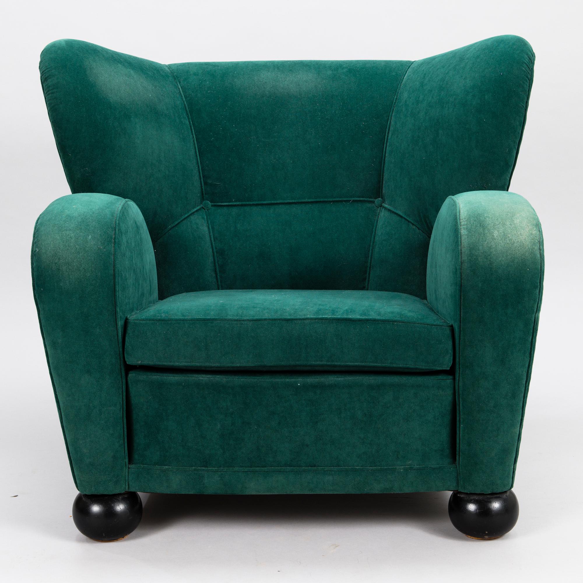 MÄRTA BLOMSTEDT, nojatuoli, Aulanko-malli. Suunniteltu 1939.