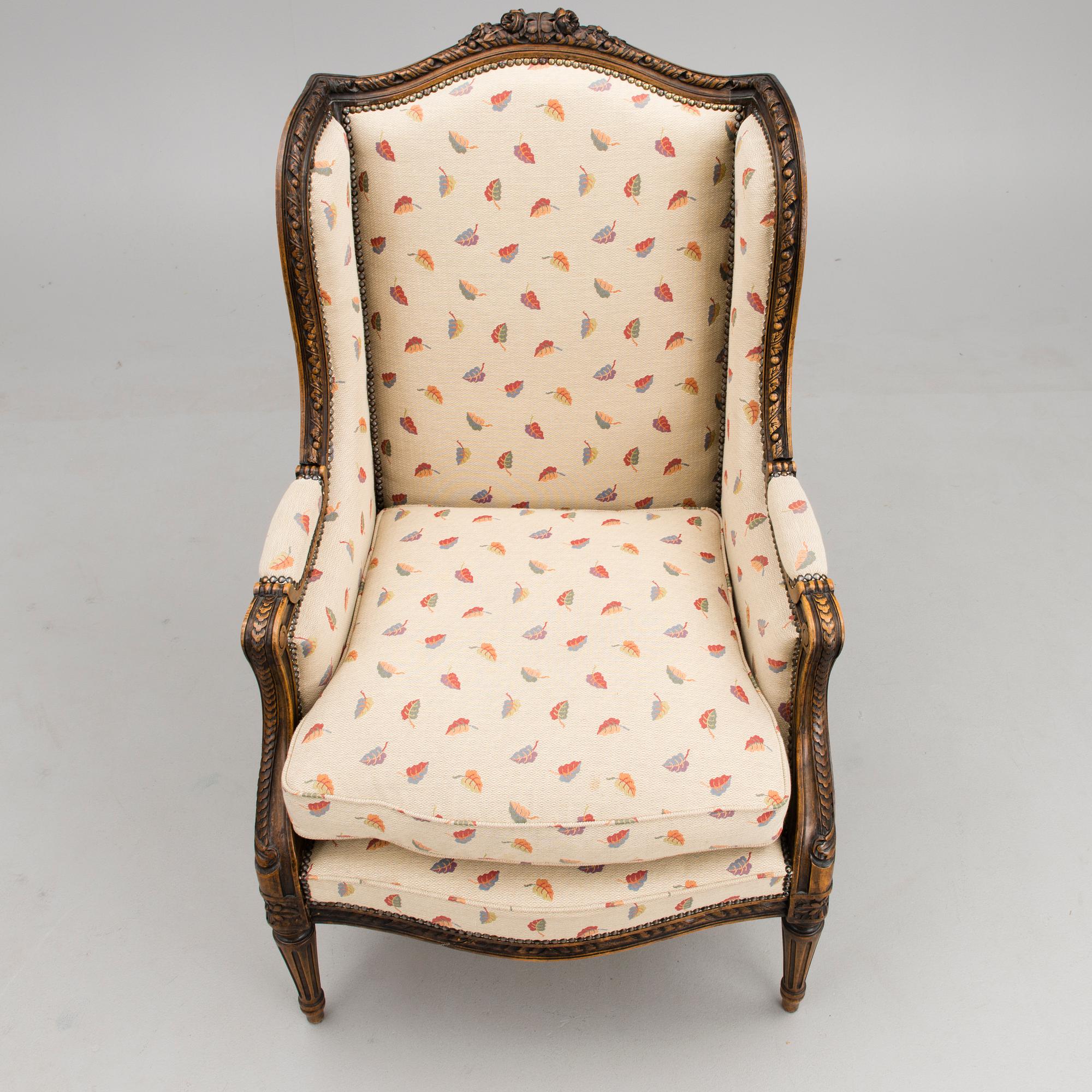 A French 18th Century Wingback Chair.