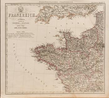 EIGHTHS MAPS FROM STILERS ATLAS. CA 1860.