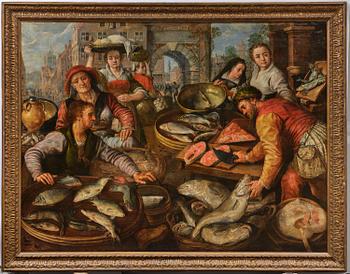 Joachim Beuckelaer, A fish market outside the city gate of Antwerp.