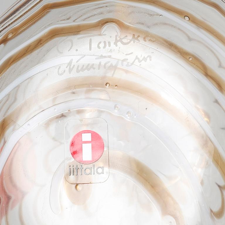 OIVA TOIKKA, glasfågel, Eurasian woodcock (Lehtokurppa), signerad O. Toikka Nuutajärvi.