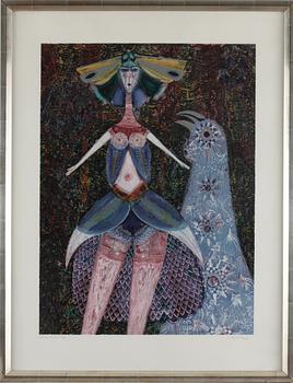 MAX WALTER SVANBERG, färglitografi, signerad, daterad - 72, numrerad epreuve d'artiste 19/30.
