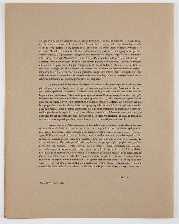 Louis Stettner, Portfolio "10 Photographs by Louis Stettner", 1949.