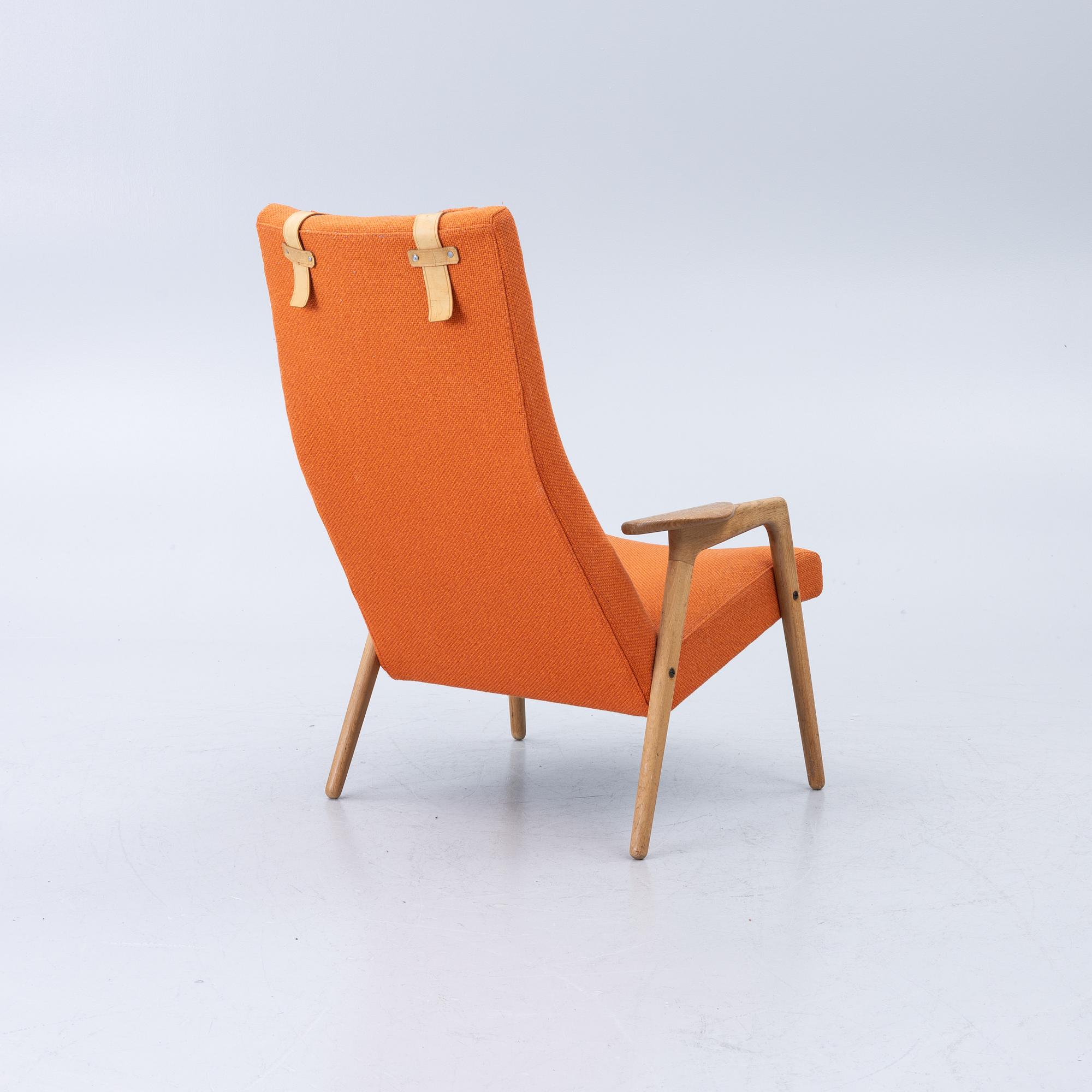 Yngve Ekström, Armchair with footstool, "Ruster", Swedese, 1950s/60s.