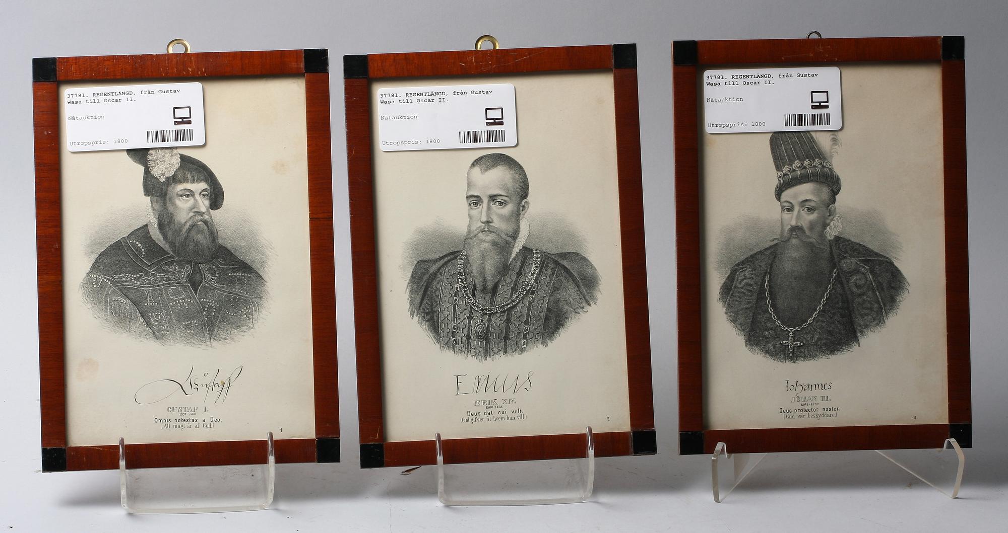 REGENTLÄNGD, från Gustav Wasa till Oscar II.