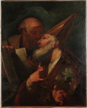 OKÄND KONSTNÄR, olja på duk, sent 1700-tal.