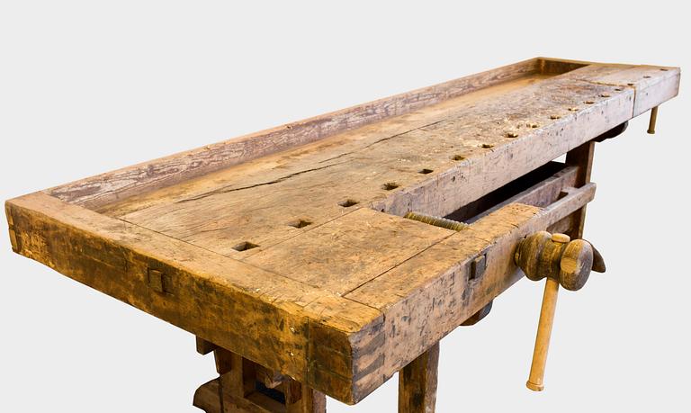 A 19th/20th century carpenter's bench.