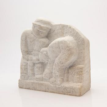 Unknown artist, sculpture, signed.