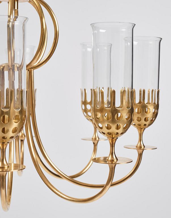 Björn Wiinblad, a  "Hurricane", chandelier, Denmark ca 1970.