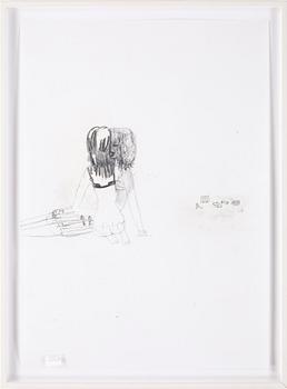 Helene Billgren · HELENE BILLGREN, blandteknik på papper, signerad a tergo. Utförd 2003.