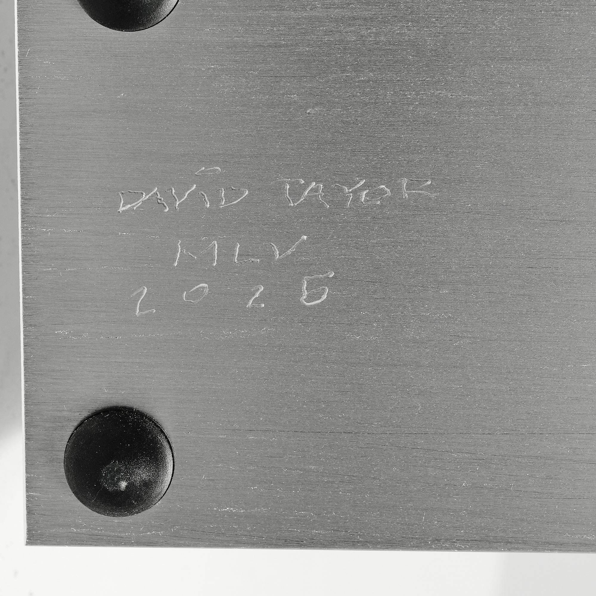 David Taylor, a unique table lamp, "Aluminium Table Lamp #4", Studio Mellösaverken, Sweden, 2025.