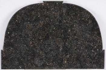 A Gustavian carved giltwood console table, Stockholm, late 18th century.