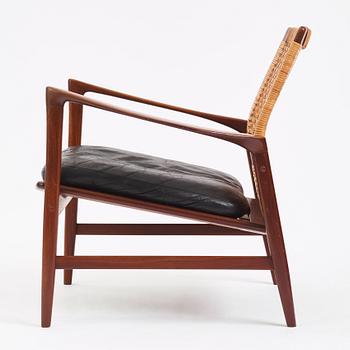 Ib Kofod Larsen, an 'Åre' easy chair, model nr '809', Olof Persons Fåtöljindustri (OPE), Sweden, 1950-1960s.