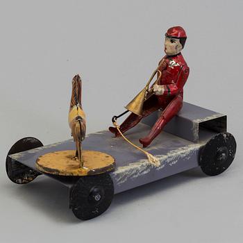 a tin toy, probably Germany in the early 20th century.