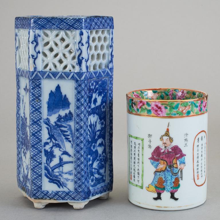 PARTI PORSLIN, 8 delar, porslin, Kina, 17-/18-/1900-tal.