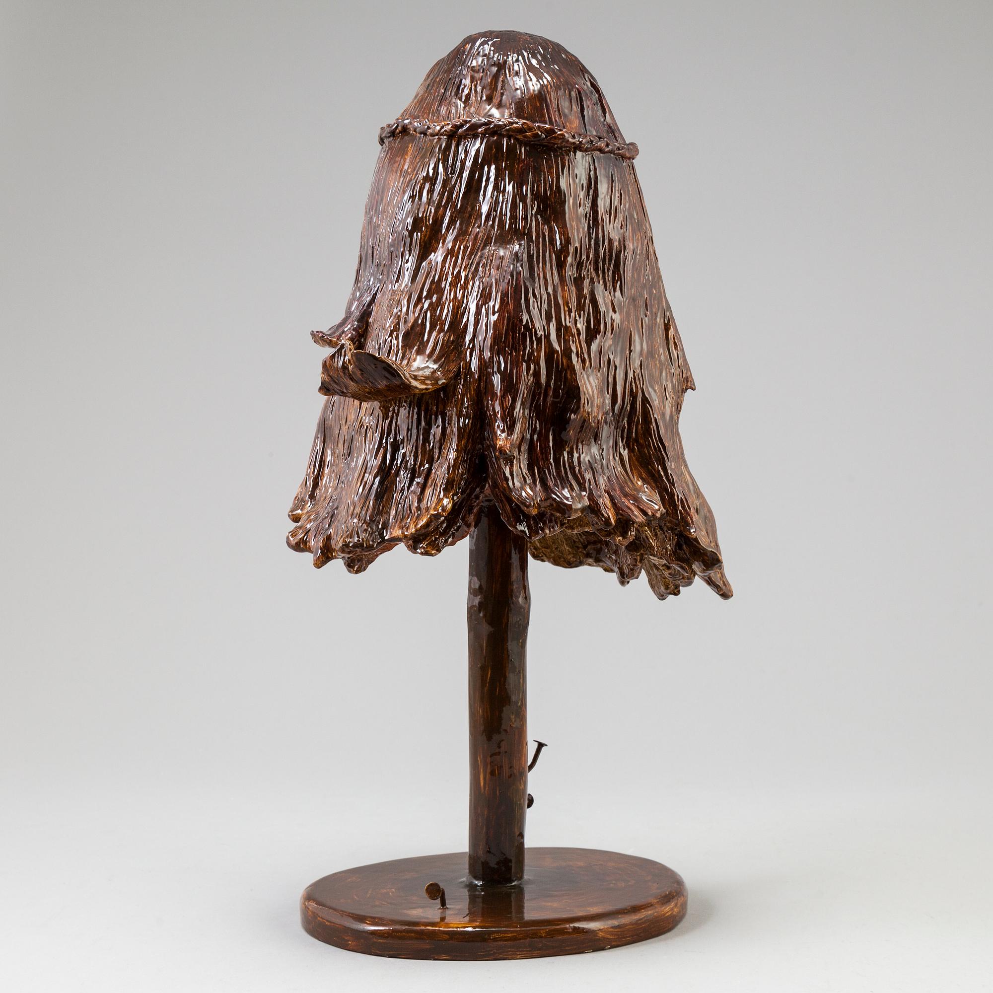 DANIEL JENSEN, sculpture in mixed media, signed with label.