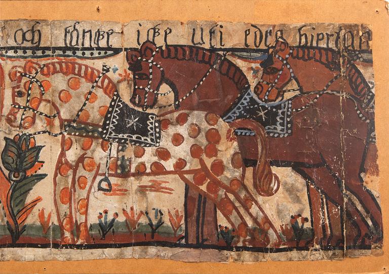 Bonadsmålning, Allmoge, 1700-1800-tal.