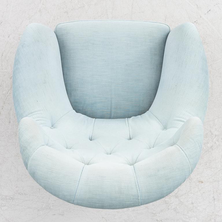 Kerstin Hörlin-Holmquist, an 'Onkel Adam' armchair, Triva series, Nordiska Kompaniet's workshops in Nyköping.