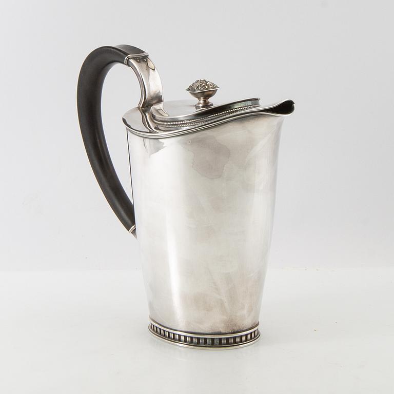 Sven-Arne Gillgren, kaffeservis, 3 delar, silver, GAB, Stockholm, 1960.