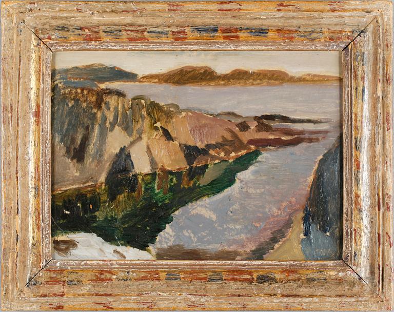 NISSE ZETTERBERG, olja på pannå, monogramsignerad.