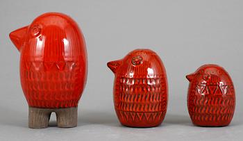 FIGURINER, 3 st, lergods, Mari Simmulson, Upsala-Ekeby, 1960/70-tal.