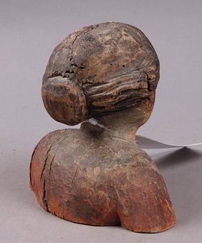 SKULPTUR, trä, troligtvis 1800-tal.