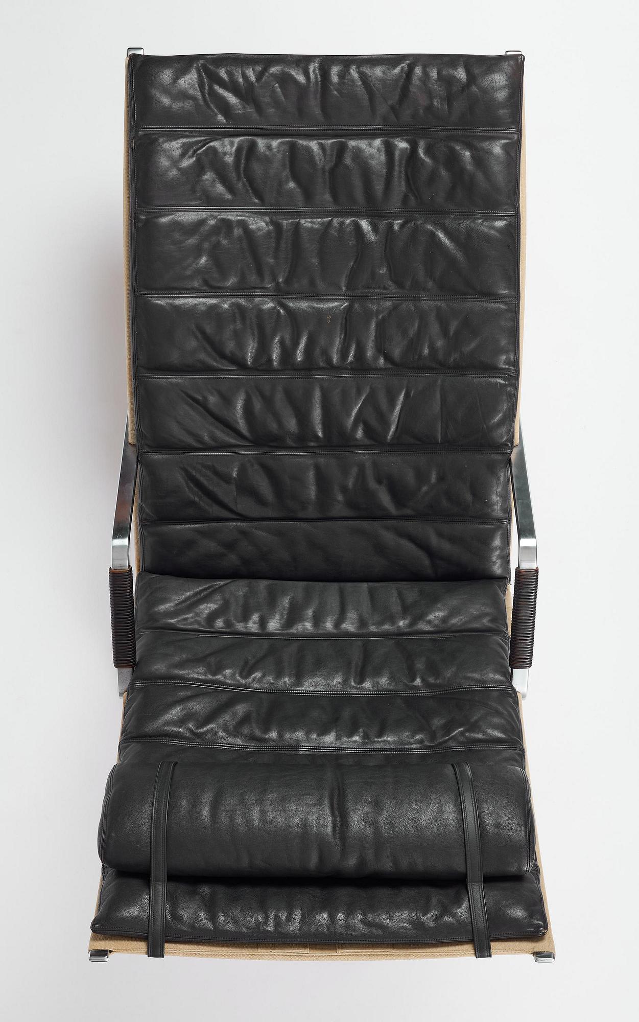 Preben Fabricius & Jørgen Kastholm, fåtölj, "Grasshopper", modell "FK-87", Alfred Kill, Danmark, 1960-70-tal.