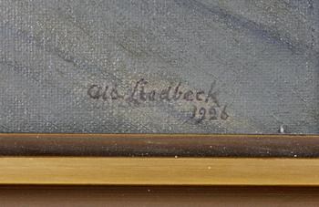 LIEDBECK, ALFRED, olja på duk, sign o dat 1936.