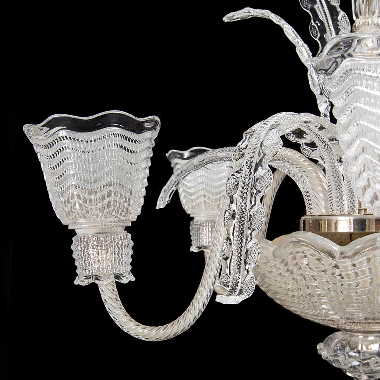 A Fritz Kurz ceiling light, Orrefors 1940´s.