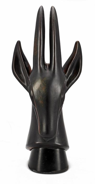 GUNNAR NYLUND, skulptur, stengods, Rörstrand. Sign o numr 83/200.