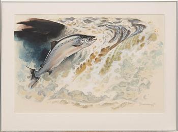 Erik Palmquist, Hoppande lax.