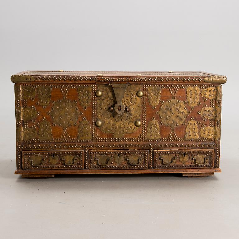 A DEKORATIVE CHEST, "Kuwaiti chest" Middle East late 19th and early 20th centuries.