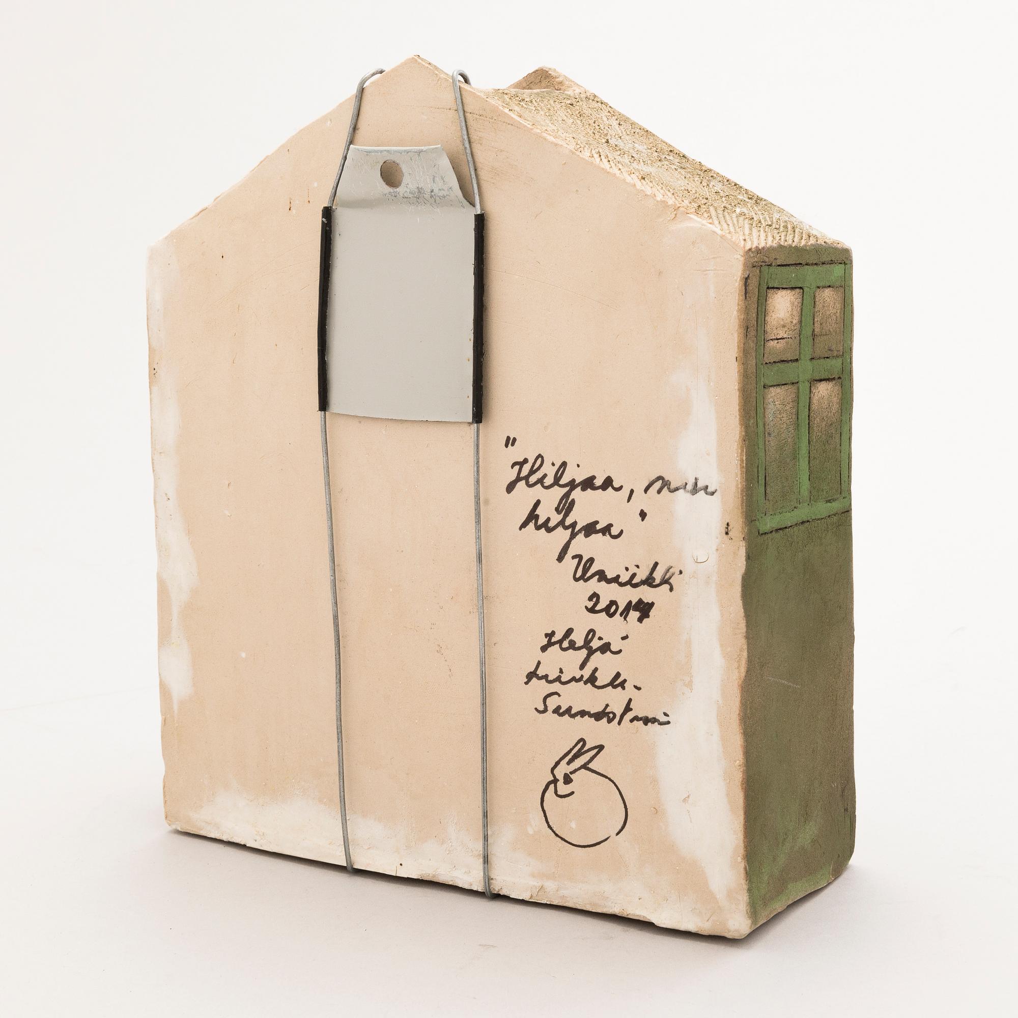 HELJÄ LIUKKO-SUNDSTRÖM, unik lampett, signerad Heljä Liukko-Sundström 2014.