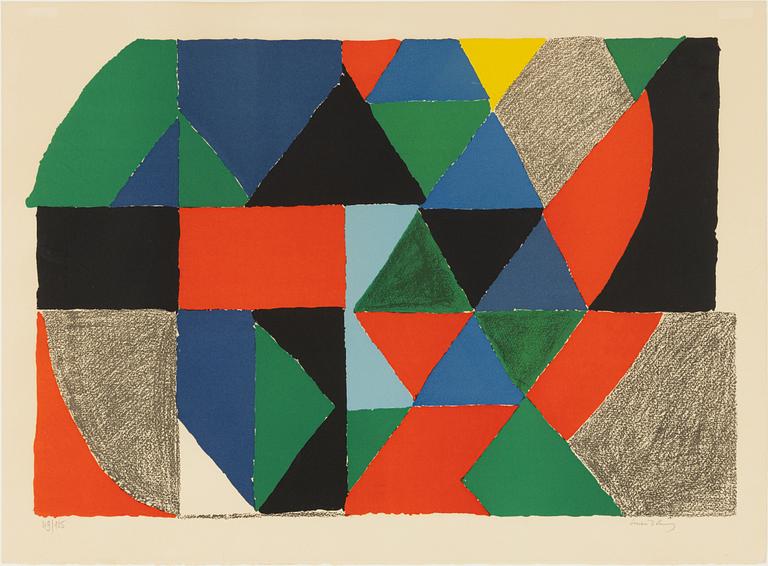 Sonia Delaunay, Abstrakt komposition.