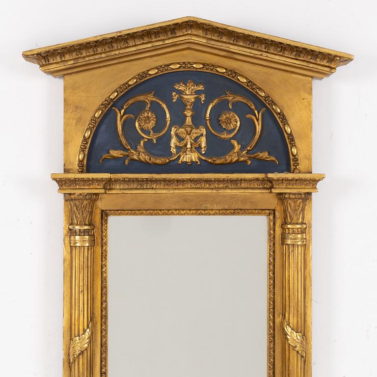 Mirror, Johan Martin Berg (mirror manufacturer in Gothenburg 1803- ca 1837), Empire.
