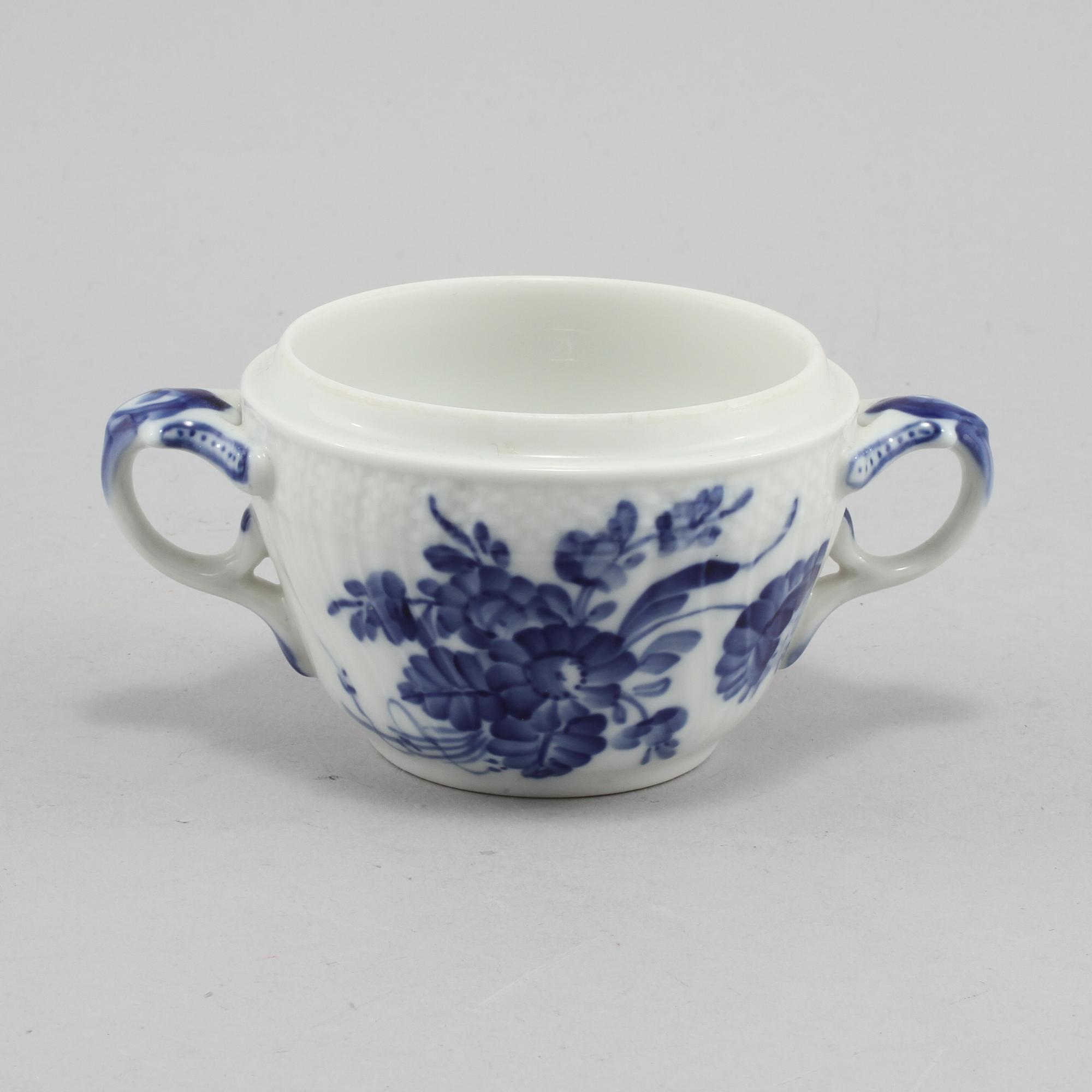 KAFFESERVISDELAR, 24 delar, porslin, "Blå Blomst" Royal Copenhagen, Danmark, 1900-talets andra hälft.