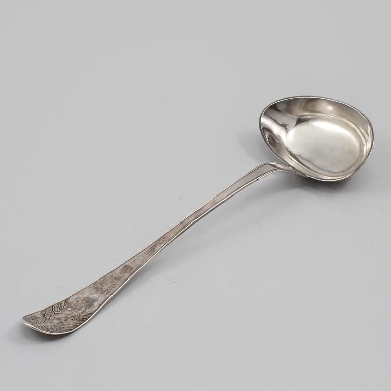 SOPPSLEV, silver, Zachris Lundqvist, Stockholm, 1801, vikt 250 gram.