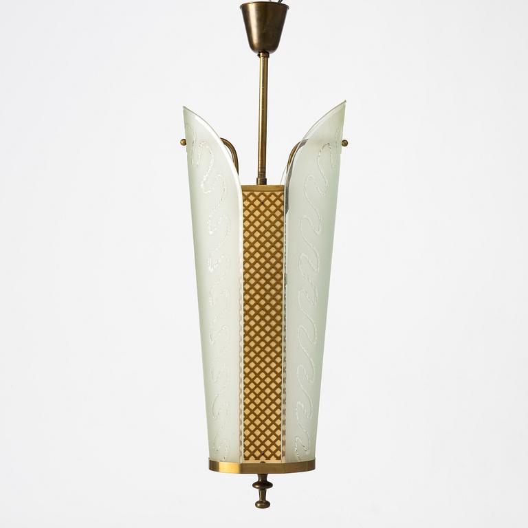 A Swedish Modern ceiling lamp, mid-20th Century.