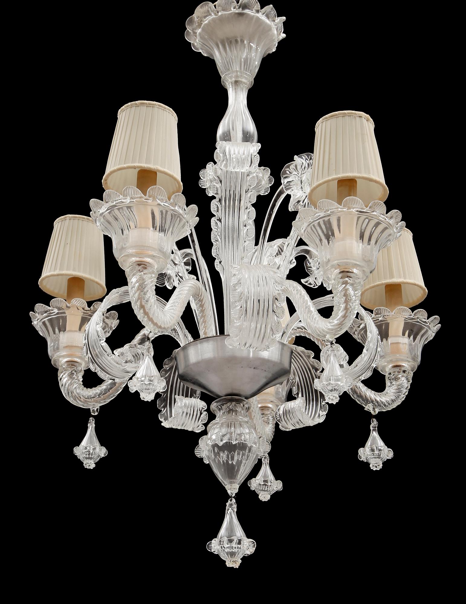 LJUSKRONA, venetsiansk stil, 1900-talets första hälft. Höjd ca 85 cm.