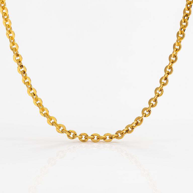 Halsband, ca 24K guld.