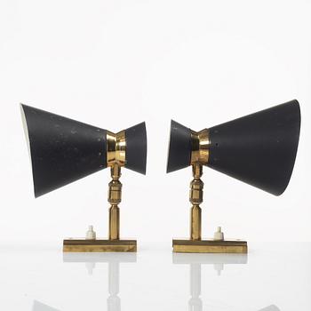 A pair of wall lamps, 1940s/50s.